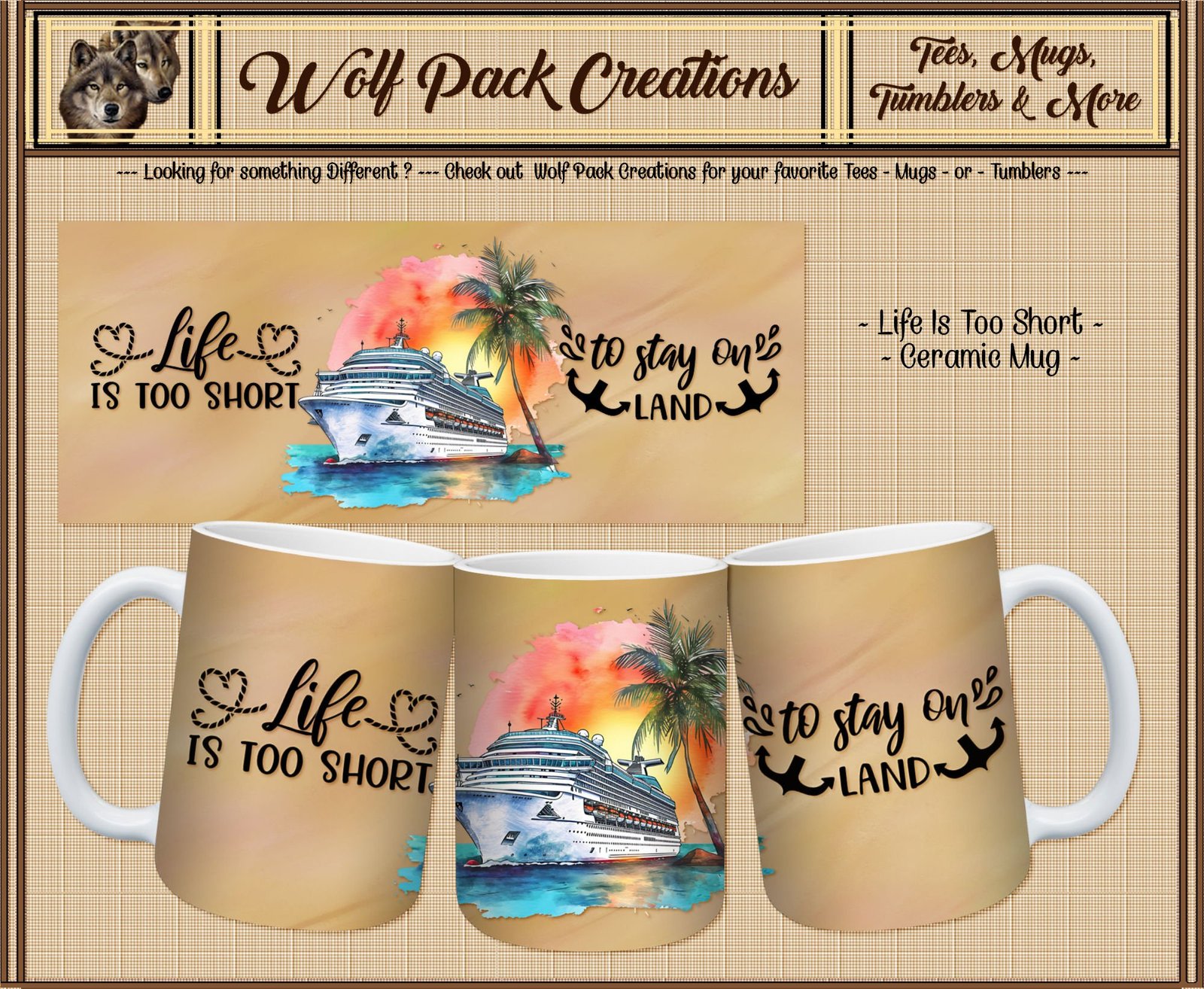 Beautiful Ceramic Mug for Those who Love to Cruise