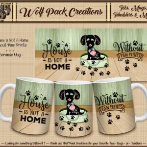 Beautiful Ceramic Mug: A House is Not a Home Without Paw Prints