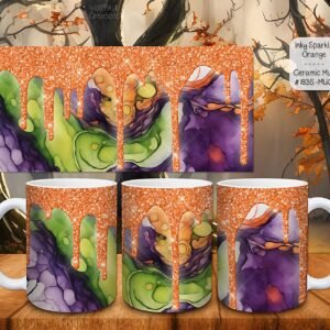 Charming Orange Slime Coffee Mugs for Every Morning