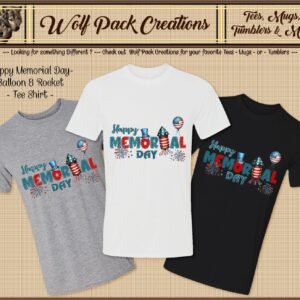 Beautiful Happy Memorial Day Short Sleeve T-Shirt