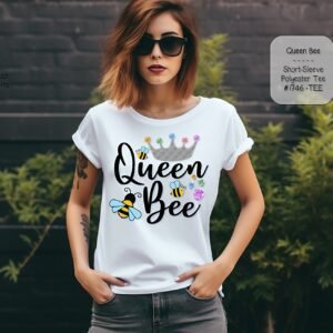 Beautiful Short Sleeve Shirt: Queen Bee