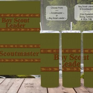 Personalizable Skinny Tumbler: Boy Scouts Leaders