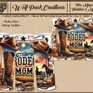 Beautiful Skinny Tumbler for the Rodeo Mom