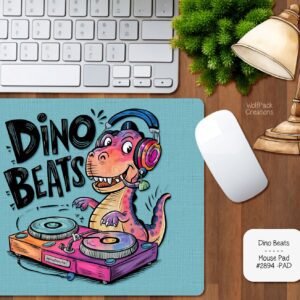 Dino Beats Mouse Pad