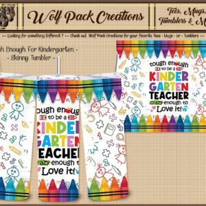 Beautiful Kindergarten Teacher Skinny Tumbler