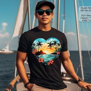 Beautiful Short Sleeve Shirt: Hawaii Heart