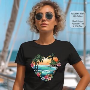 Short Sleeve Shirt: Beautiful Hawaii Heart