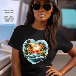 Short Sleeve Shirt: Beautiful Hawaii Heart
