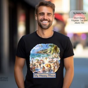 Beautiful Short Sleeve Shirt: My Happy Place
