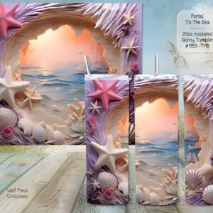 Beautiful Skinny Tumbler: Portal to the Sea