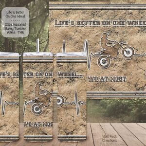 The Ultimate Stainless Steel Skinny Tumbler for Bike Enthusiasts