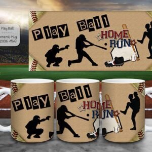 Versatile Ceramic Coffee Mug for Baseball Enthusiasts