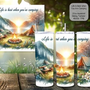 The Ultimate Stainless Steel Skinny Tumbler for Sitting Around Campfires