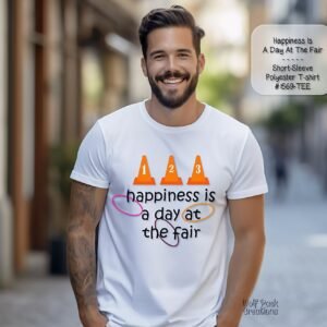 Nice Short Sleeve Shirt: Happiness is a Day at the Fair