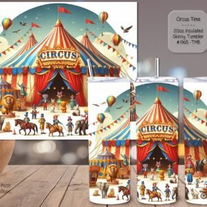 The Perfect Circus Fun Companion: 20-Ounce Stainless Steel Skinny Tumbler