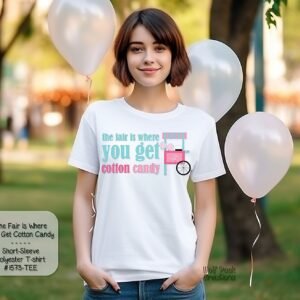 Nice Short Sleeve Shirt for Eating Cotton Candy