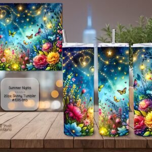 Beautiful Summer Nights Design on a Skinny Tumbler