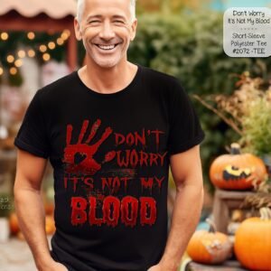 Discover the Short Sleeve Polyester Shirt - Not My Blood