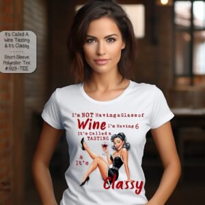 Versatile Short Sleeve Polyester Shirt for Wine Tasting