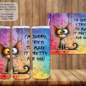 Stylish Stainless Steel Skinny Tumbler for Cat Lovers at Christmas