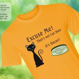 Cute Short Sleeve Shirt: Cat Hair