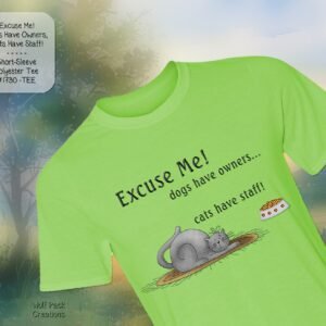 Cute Short Sleeve Shirt: Cats Have Staff