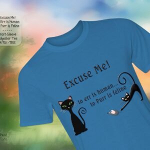 Cute Short Sleeve Shirt: To Purr is Feline
