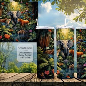 Stylish and Functional: The 20 Ounce Jungle Skinny Tumbler