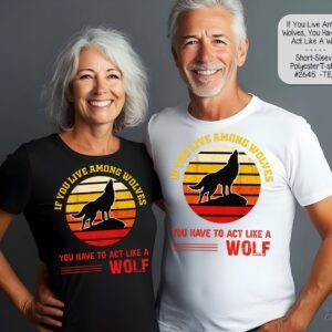 Unisex Polyester Short Sleeve Shirt: When You Live Among Wolves