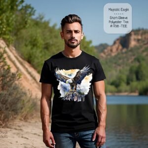 Beautiful Short Sleeve Shirt: Majestic Eagle