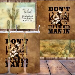 Beautiful Skinny Tumbler for Toby Keith Fans