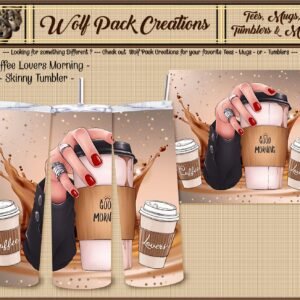 Beautiful Skinny Tumbler for Coffee Lovers