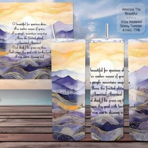 Beautiful Skinny Tumbler: America the Beautiful