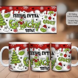 Charming Grinch Ceramic Coffee Mugs: Perfect for Every Sip