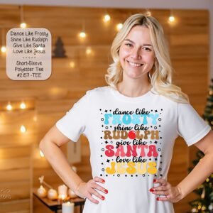 Stylish Unisex Short Sleeve Shirt: Dance like Frosty