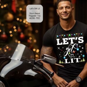 Get Lit This Holiday Season with Our Unisex Short Sleeve Shirt