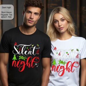 Experience Comfort and Style with Our Polyester Silent Night Shirt