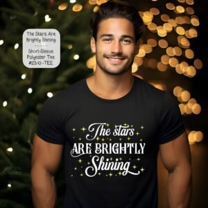 Elevate Your Style with Our Unisex Short Sleeve Shirt Featuring Shining Stars