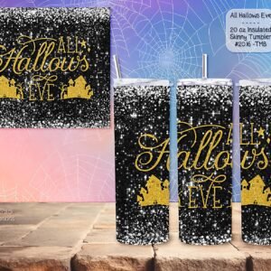Stay Refreshed with the All Hallows Eve 20-Ounce Stainless Steel Skinny Tumbler