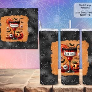 Experience Your Blood Orange Margarita with Our 20-Ounce Stainless Steel Skinny Tumbler