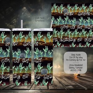 Beautiful Skinny Tumbler for Zombie Enthusiasts