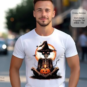 Beautiful Creepy Halloween Shirt: Creepy Skeleton