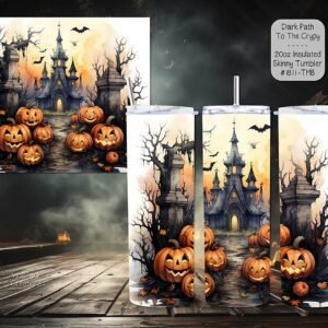 Beautiful Skinny Tumbler: Haunted Crypt