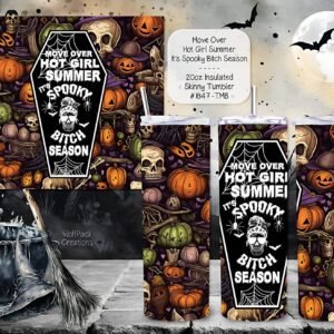 Enjoy Spooky Season with Our Stainless Steel Skinny Tumbler
