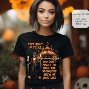 Discover the Spooky Circus Short Sleeve Shirt