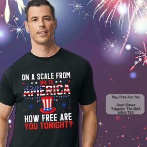 Beautiful Short Sleeve Shirt: How Free are You Tonight?