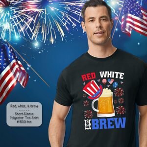 Short Sleeve Shirt featuring Red White & Brews