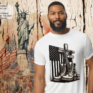 Beautiful Short Sleeve Shirt reminding us to Remember the Lost