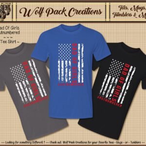 Short Sleeve T-Shirt: Dad of Girls: Outnumbered