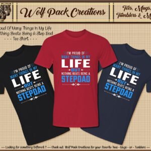 Short Sleeve T-Shirt: Proud Stepfather